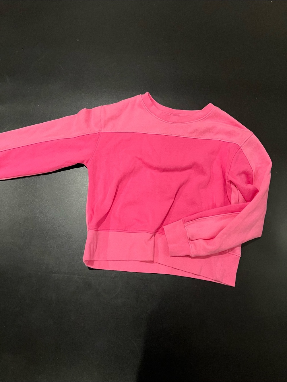 Women’s Two-Tone Pink Crewneck Sweater